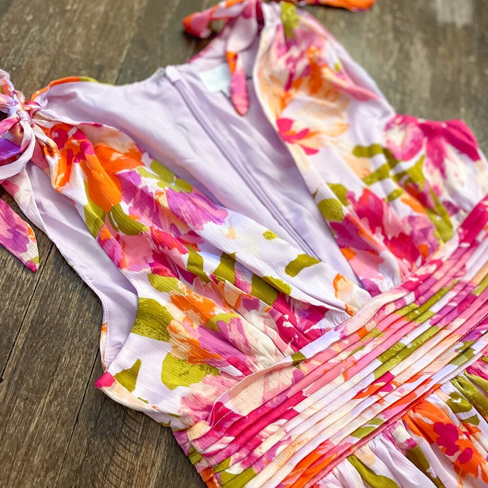 Sugarlips Zoe Tie Maxi Dress - Size Medium - Unworn